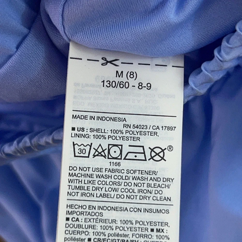 Old Navy Girls Medium 8 Blue Go-Dry High-Rise Active Running Shorts NWT